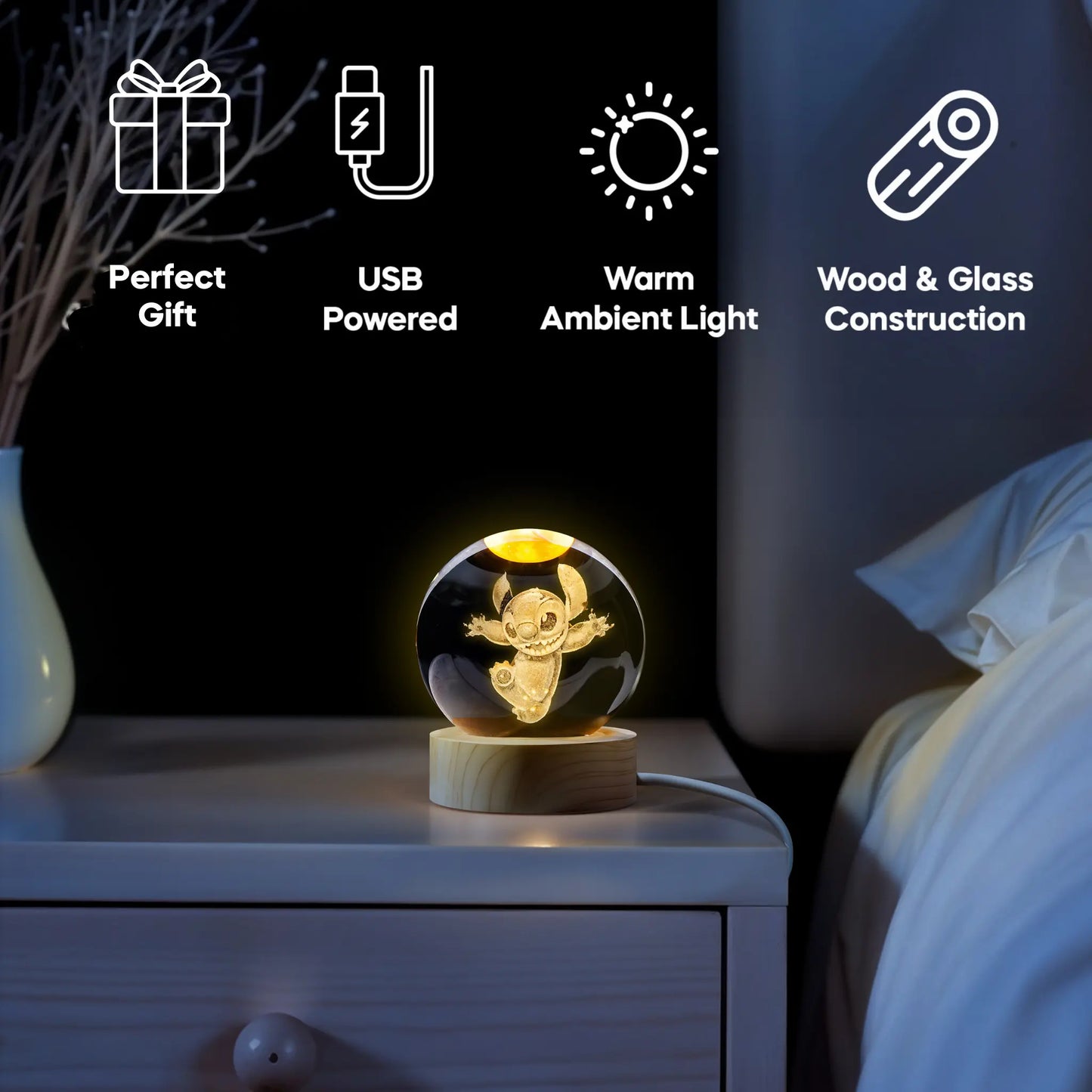 jumping stitch lamp features