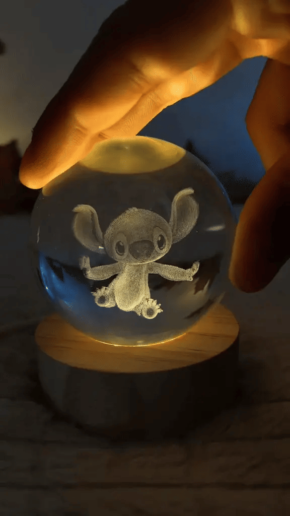 showcase of stitch lamp surprised variant
